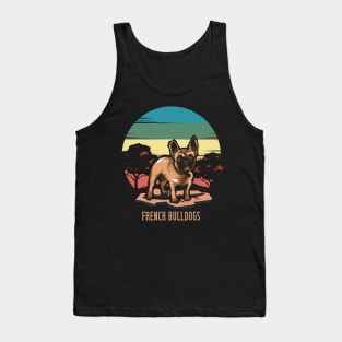 French Bulldogs | Retro design for Dog Lovers Tank Top